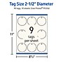Avery 2-1/2" Diameter  Blank Price & Merchandise Tags, Ivory, 90/Carton (95326-MIT10)~#|#~860B396F-3A66-4D22-AB987834F510CD95_sc7