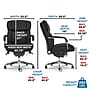 La-Z-Boy Sutherland Ergonomic Faux Leather Swivel Computer and Desk Chair, Black (CHR10048A)~#|#~8615ED1B-5E3A-4B7F-A734932F05FF78EB_sc7