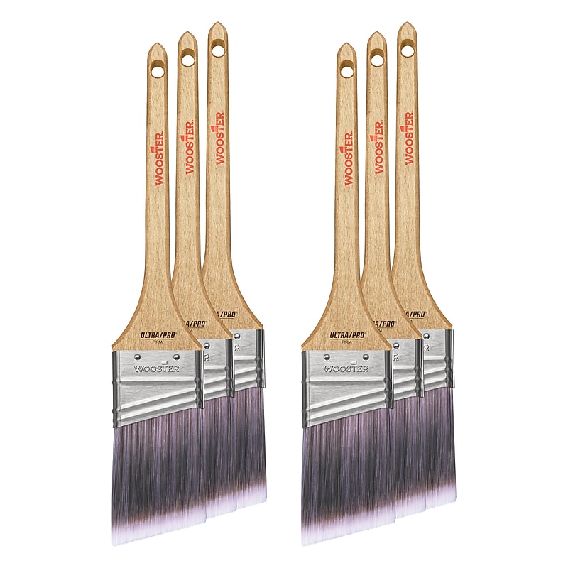 Wooster Brush ULTRA/PRO Firm 2" Nylon/Polyester Thin Angle Brush, 6/Box (0041810020) image 1