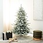 Nearly Natural 6-ft Pre-Lit Artificial Fraser Fir Flocked Christmas Tree with Instant Connect Technology (T4789)~#|#~86175B45-9EF1-4153-9DA04E4623304C71_sc7