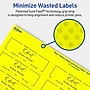 Avery Rectangle Multipurpose Labels, 1-1/3" x 4", Neon Yellow, 560/Pack (94206)~#|#~861D42AA-B1F4-4186-9A175CCB9ED0CF66_sc7