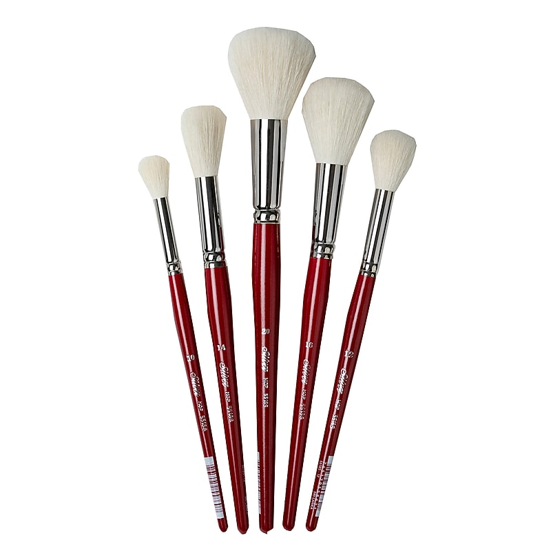 Silver Brush Silver Mops, Round Brushes, 5/Pack (SLVMP5662) image 1
