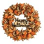 Nearly Natural Halloween Burlap Ribbon Wreath, 30" (W1194)~#|#~8620EC68-7F6B-4D28-A4E1A207E9C1539F_sc7