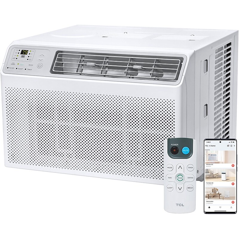 TCL 115-Volt 10,000 BTU Window Air Conditioner with Remote, White (H10W35W) image 1
