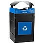 Commercial Zone Avante Polyethylene Recycling Container, 55 Gallon, Black (78755304A)~#|#~8623E4DE-B1C7-4990-A656FC88C75F4DD7_sc7