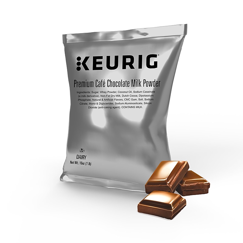Keurig® Premium Cafe Chocolate Powdered Creamer, 16 oz., 12/Carton (5000370312) image 1