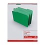 Staples File Folders, 1/3-Cut Tab, Letter Size, Green, 100/Box (ST224543-CC)~#|#~862BE886-AA2F-4EA4-8C7995F4A30FC5DF_sc7