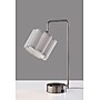 Adesso Dover Supercharger Incandescent Desk Lamp, 22.25"H, Brushed Steel/White (2616-22)~#|#~862FCB6B-2C7B-4FB5-AAD597B3BAD6B58C_sc7