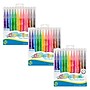 Bazic Washable Water Based Water-Based Marker, Brush, Assorted Colors, 12/Pack, 3 Packs/Bundle (BAZ1277-3)~#|#~8634DEC5-C287-44D5-AEB5B57A9731FBDF_sc7