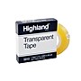 Highland Transparent Clear Tape, 0.50" x 36 yds., 1" Core (5910121296)~#|#~8637A981-20FF-4628-8B165699C922D722_sc7