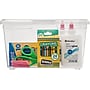 Iris 13.5 Qt. Lift Off Lid Storage Tote, Clear (100119)~#|#~863C5710-FCEB-4EDC-817514895BF172CC_sc7