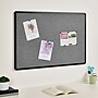 Staples Fabric Bulletin Board, Black Frame, 3' x 2' (ST61263)~#|#~863DC77E-9D6D-4A05-A3745089A39F88BD_sc7