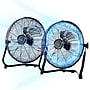 Vie Air 14" Industrial Floor Fan, 3-Speed, Black, 2/Pack (938120020M)~#|#~86488144-E74B-4934-8313612D59F5EF6C_sc7