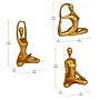 Mind Reader Meditation Yoga Figurines, Set of 3, Gold (MEDEC3-GLD)~#|#~864AE405-5B71-46A7-A67985BCE0F35E4C_sc7