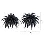 Nearly Natural 48" Artificial Halloween Black Boston Fern, 2/Set (P2198-S2)~#|#~864F7B1A-64BC-40EC-A0EDDEB5533B8952_sc7