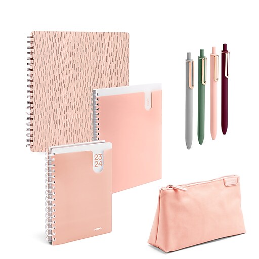 Poppin 8Piece Desk Organizer Set, Assorted Colors (109696) Staples