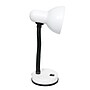 Creekwood Home Essentix Flexible Gooseneck LED Desk Lamp, 14.25", White Glossy (CWD-1000-WH)~#|#~865546C4-A0FE-4D50-B192C1129D67D794_sc7