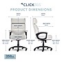 Click365 Classic Ergonomic Bonded Leather Executive Big & Tall Chair, 350 lb. Capacity, Light Gray (CCHR10023C)~#|#~8658B1D8-415B-48D6-AF83B32D687FDB3B_sc7