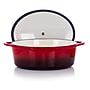 MegaChef Cast Iron 7 Qt. Dutch Oven, Red (937112870M)~#|#~865C3EED-FD8C-48EE-952426311A136CEC_sc7
