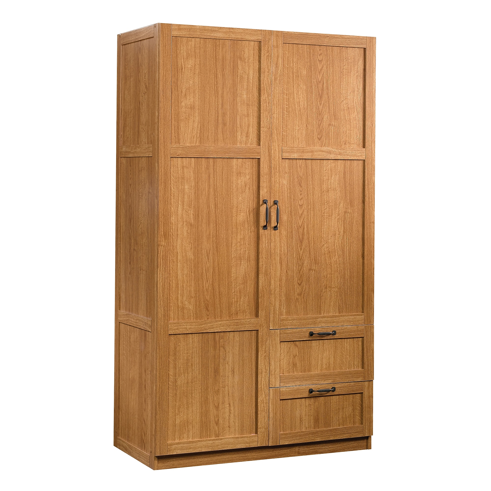 Sauder Select 71″H Storage Armoire with 4 Shelves, 2-Drawers, Highland Oak (420063) Sansujyuku sansujyuku.com