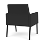 Lesro Mystic Lounge Fabric Guest Chair, Open House Graphite/Black (ML1101.SBK-01OHGP)~#|#~866080B3-45F1-451B-9D7CE289FB3B54D4_sc7