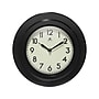 Infinity Instruments Retro Escape Wall Clock, Plastic/Glass, 9.75"Dia. (20305BK-4543)~#|#~8660B1DA-DAC5-410C-B1F6FC65DA932E29_sc7