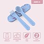 Bentgo Kids Plastic Utensil Set, Lavender Galaxy (BGKDUTPL-GLX)~#|#~8660D9FE-11D6-4BB8-B958F82156655FAE_sc7