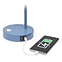 Simple Designs Sleek Essentials LED Desk Lamp, 15.75", with USB Ports, Blue (LD1074-BLU)~#|#~86632AB0-231E-4D2E-9DF167AB818246B2_sc7