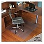 ES Robbins Floor+Mate Carpet & Hard Floor Chair Mat, 46" x 48", Designed for Medium-Pile Carpet, Clear (ESR121442)~#|#~8663E1E8-CD1B-4B9B-A4D7770DAE4E1EA5_sc7