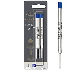 2X GENUINE PARKER BALLPOINT REFILL INK FINE In BLACK Or BLUE | UK - Foto 13