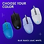 Logitech G203 LIGHTSYNC Ergonomic Optical USB Gaming Mouse, Black (910-005790)~#|#~86673EEF-42B9-4ADD-827D93B5B970771D_sc7