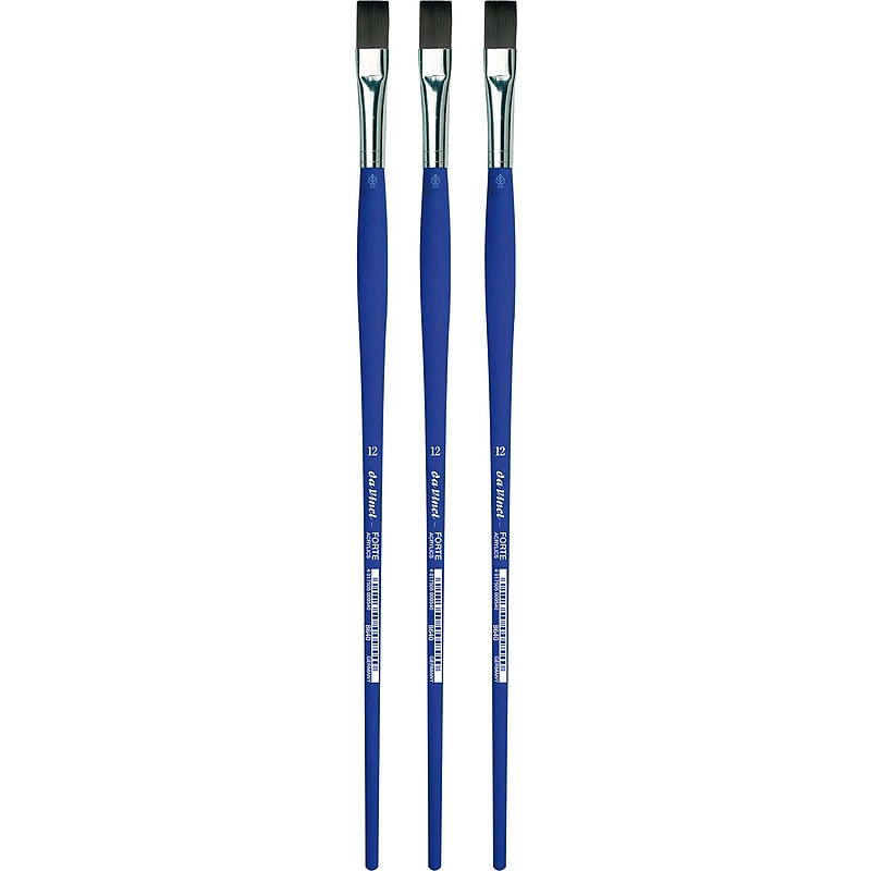 da Vinci FORTE-Acrylics Oil and Acrylic Synthetic Student Brushes, 3 /Pack (DVXVA864012-3) image 1