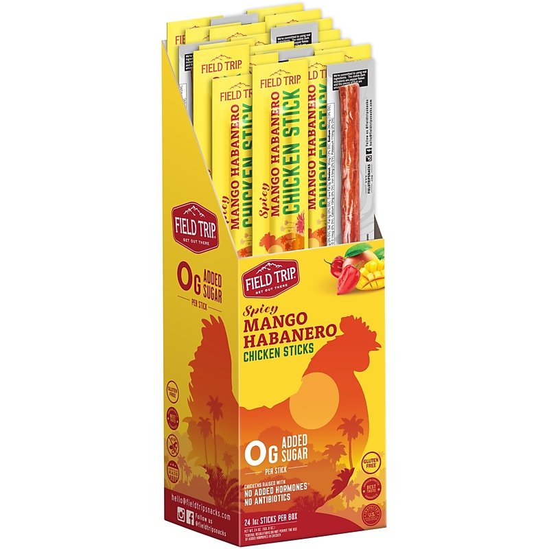 Field Trip Mango Habanero Chicken Meat Stick, 1 oz., 24/Box (C01002406MH) image 1
