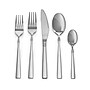 MegaChef Cravat Stainless Steel Flatware Set, 20 Piece~#|#~866B356A-212F-4350-83A1A856C1EDDD4A_sc7