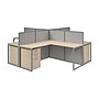 Bush Business Furniture Easy Office 4 Person L Cubicle Desk w/ Drawers, Natural Elm (EOD760SNE-03K)~#|#~866C0EAF-2280-448B-8ECFC1DD0CEE17ED_sc7