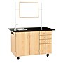 Diversified Woodcrafts Oak Wood Demonstration Center with Sink and Fixtures (4342K)~#|#~866C316D-7A11-4F8E-9D4EE1AA7168D289_sc7