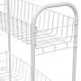 Household Essentials Slimline 3‑Shelf Utility Cart with Steel Frame and Rolling Casters, White (HH05121)~#|#~866ED1FB-EA94-4CDD-BE35EB3BFA29F5CC_sc7