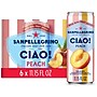 SANPELLEGRINO CIAO! Peach Flavored Sparkling Seltzer Water, 11.15 oz., 6 Cans/Pack, 4 Packs/Carton (0-41508-76547-3)~#|#~867220AF-FB4C-429F-887E6CEBC2F37893_sc7