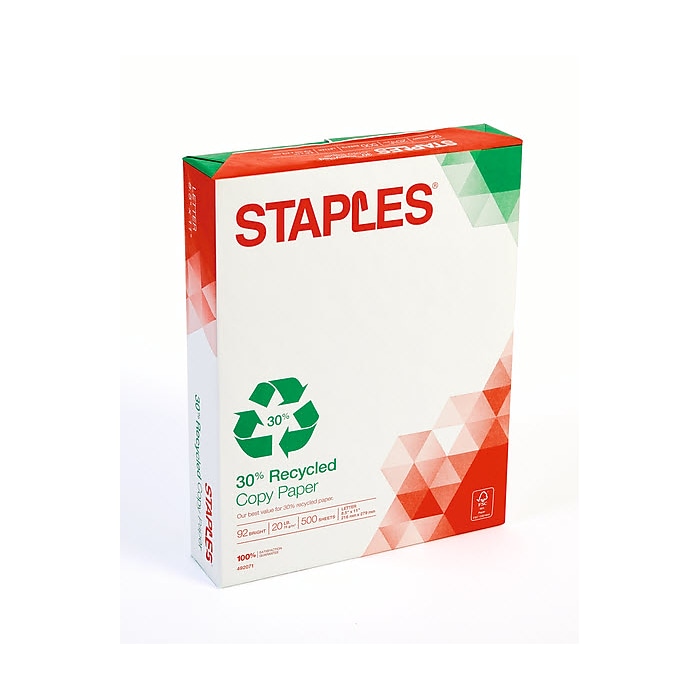 50% back in points on select recycled paper.