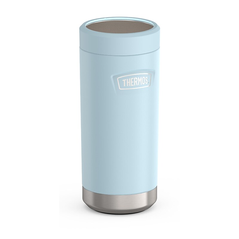 Thermos Icon Stainless Steel Vacuum Insulated Slim Can Insulator, 12 oz., Glacier (EAIS1512GC4) image 1