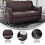 Flash Furniture Hercules Diplomat LeatherSoft Loveseat, Brown/Chrome Legs (BT8272BNCHR)~#|#~8678C6BE-09DB-49C7-88C9B7E6A3001791_sc7
