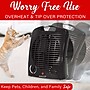 Brentwood 1500-Watt 5000 BTU Portable Ceramic Electric Heater and Fan, Black (H-F306BK)~#|#~8679A1F2-F249-47EB-8A7A7BD079C69C66_sc7