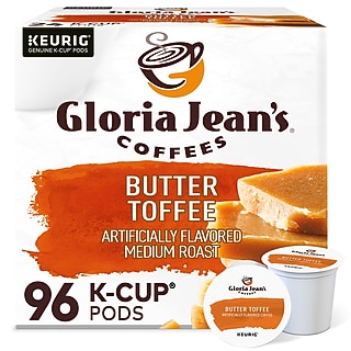 Gloria Jean's Butter Toffee Coffee Keurig® K-Cup® Pods, Medium