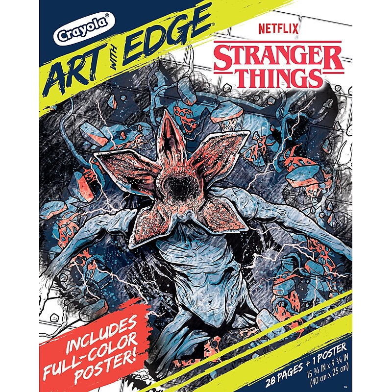 Crayola Art with Edge Stranger Things Coloring Book, 28 Pages (04-0849) image 1