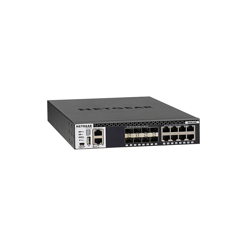 Netgear 16-Port High-Performance Managed Switch, 10Gbps, Black (XSM4316S-100NES) image 1