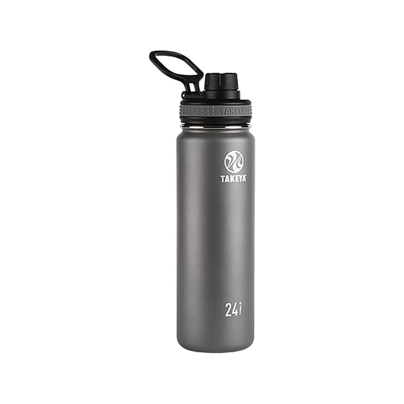 Takeya Originals Stainless Steel Vacuum Insulated Water Bottle, 24 oz., Graphite (50045) image 1