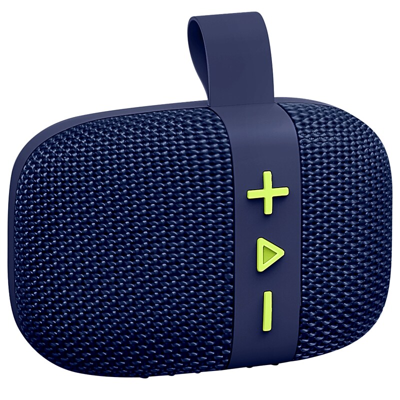 STUDIO PRO by FISHER ECO GO Wireless Bluetooth Portable Speaker with FM Radio, Waterproof, Navy Blue (SBT294NB) image 1
