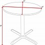 Regency 42-inch Laminate Round Table with Four Chairs, Gray (TB42RNDMW44GY)~#|#~86888865-E14C-4CE9-A2172CDCBE042CDA_sc7