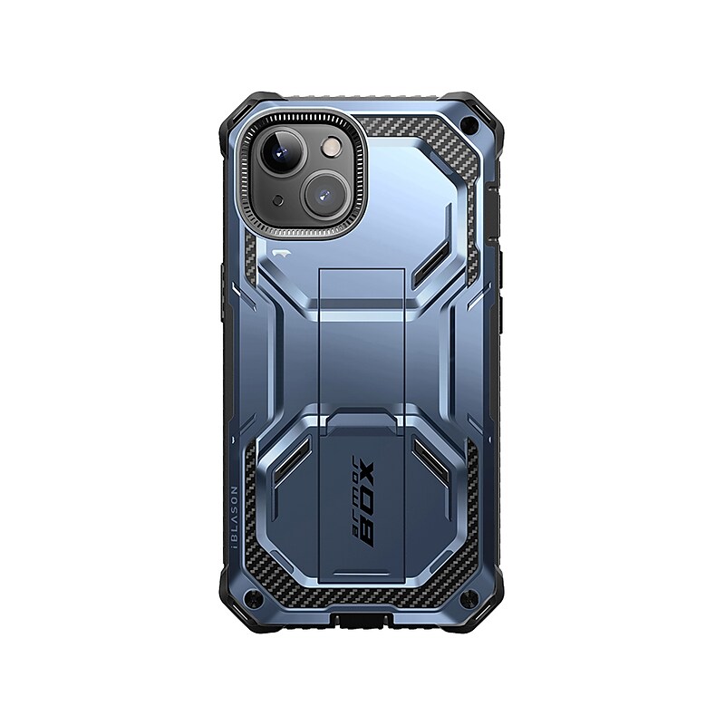 i-Blason Armorbox Metallic Blue Rugged Case for iPhone 14 (iPhone2021/22-6.1-Armorbox-SP-Tilt) image 1