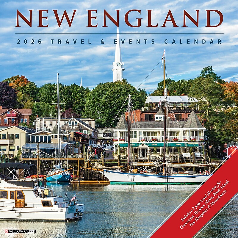 2026 Willow Creek New England 12" x 12" Monthly Wall Calendar (52150) image 1